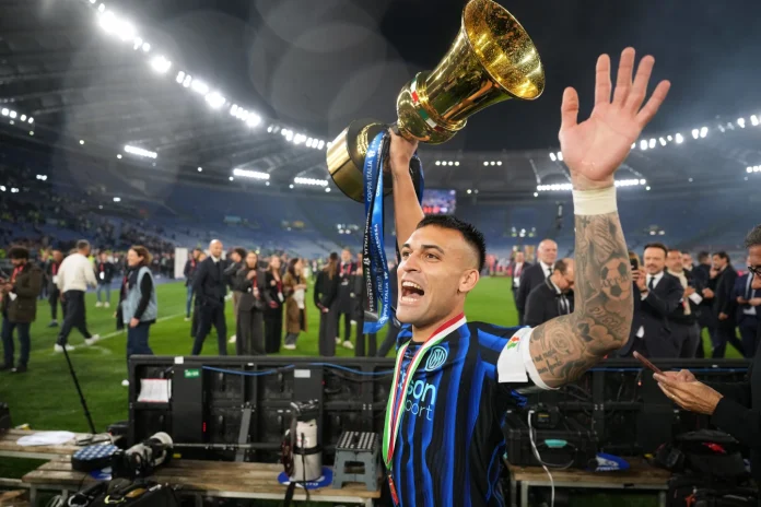 Lautaro sentencia y el Inter completa el doblete al derrotar 2-0 a Lazio en la Copa Italia